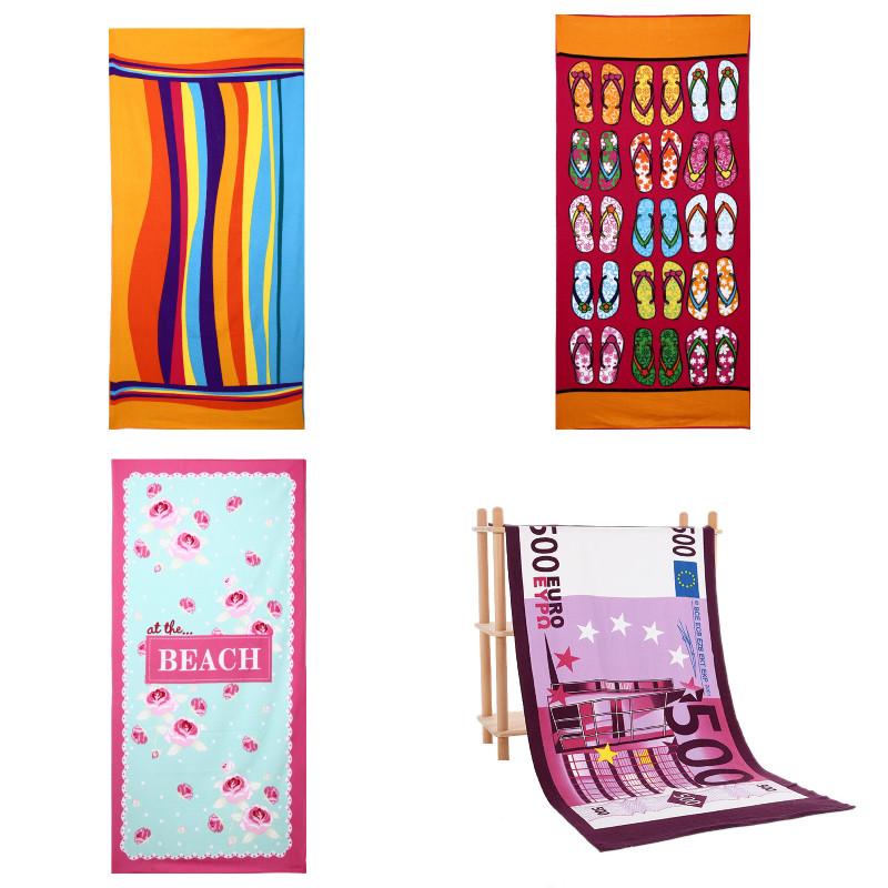 Sports Microfiber Towel Bright Print Highly Absorbent Swimming Travel Supplies