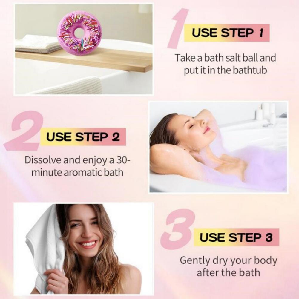 Donut Shaped Bath Bombs Cleanse and Nourish Skin