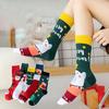 Breathable Cartoon Comfortable Santa Claus Cotton Medium Tube Socks Female Socks Christmas Socks
