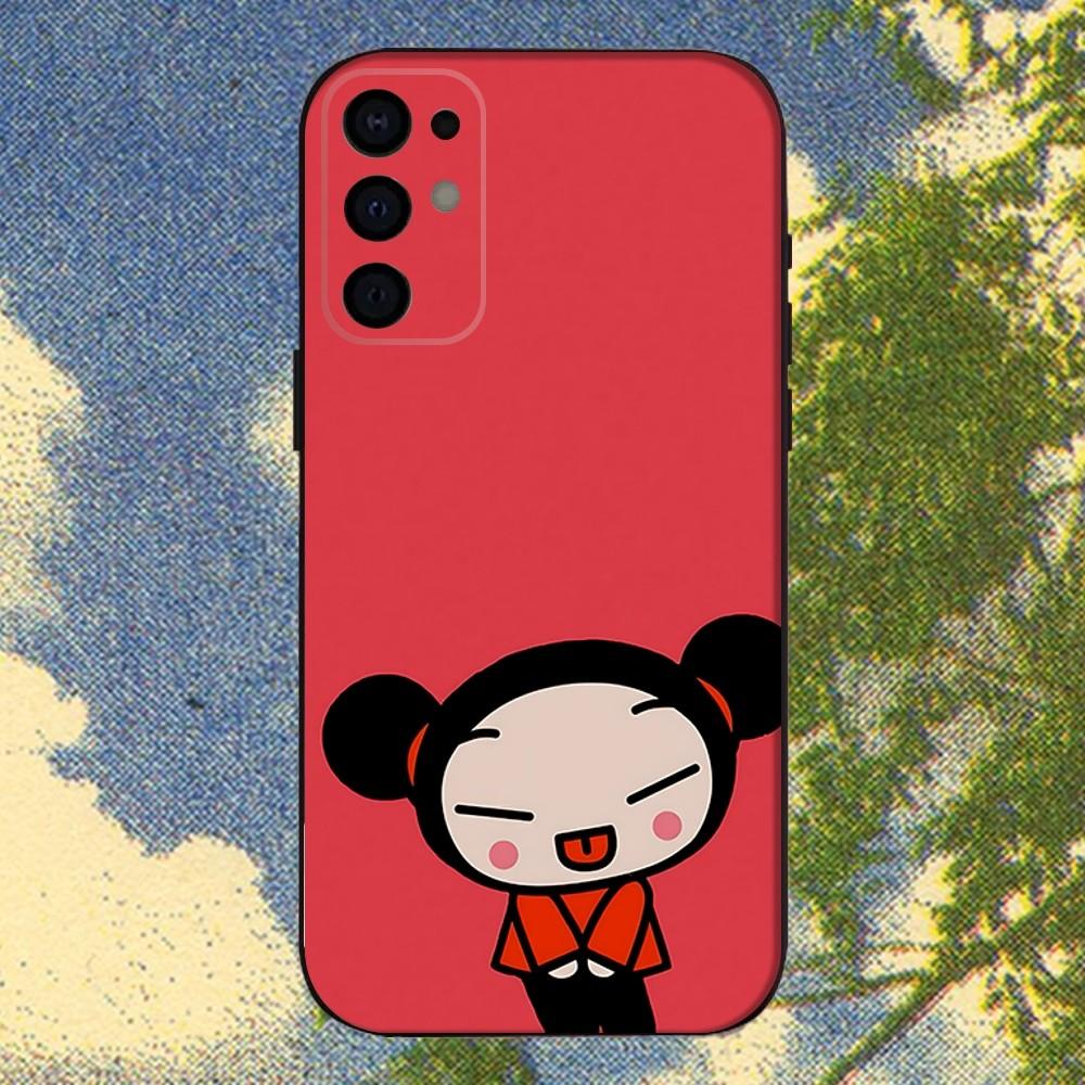P-Pucca And Cute G-garu  Phone Case For Samsung S25,S24,S21,S22,S23,S30,Ultra,S20,Plus,Fe,Lite,Note,10,9,5G Black Cover Samsung S21fe
