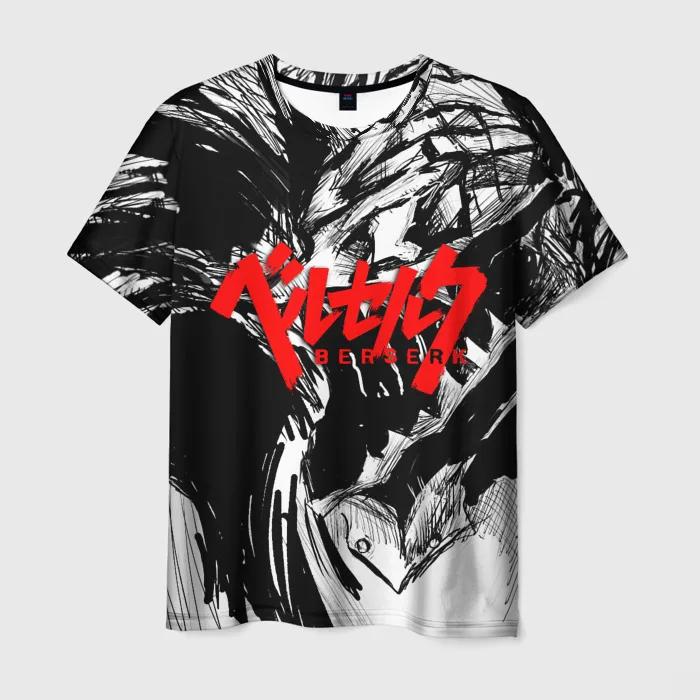 

Новые футболки с аниме «Берсерк», 3D мужские/женские стильные футболки в стиле Харадзюку, повседневная индивидуальная одежда с короткими рукавами XL
