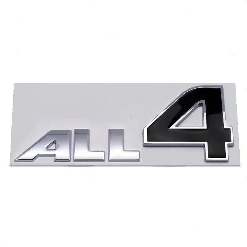 ALL4 Chrome Black 3D Stereoscopic Metal Letters Emblem Sticker For R60 R61 F54 F60 R52 R53 R55 R56 R58 R59 Car Accessories