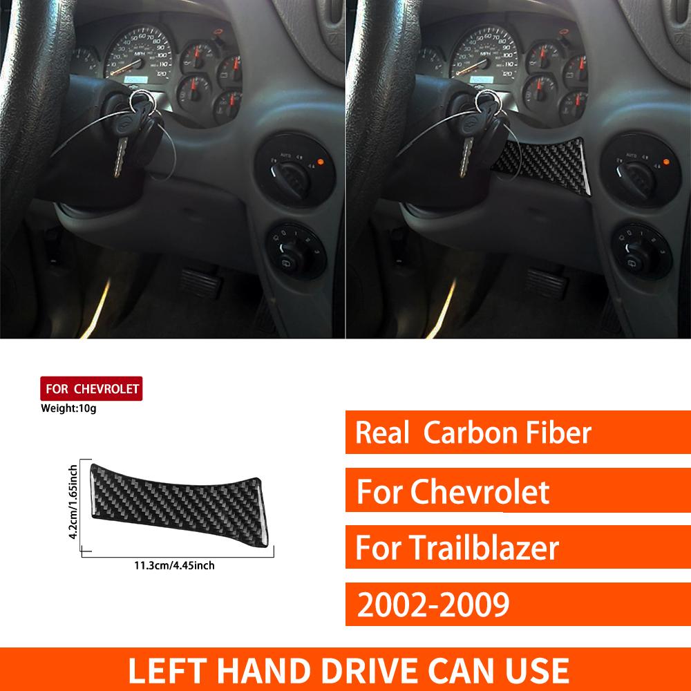 For Chevrolet Trailblazer 2002-2009 Real Carbon Fiber Stickers trument speedometer side panel Car Accessories decorative
