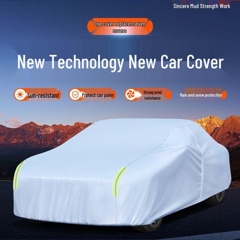 Thick Oxford Cloth Car Cover: Sun, Rain, and Heat Protection - All-Season Universal Dustproof Shield