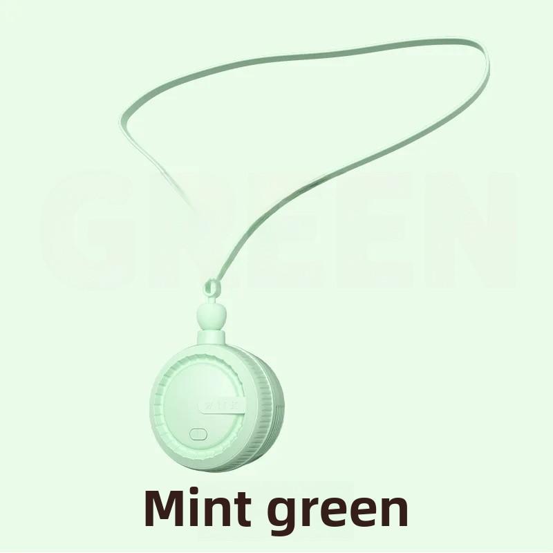 New Neck Hanging Silent Mini Portable Fan USB Rechargeable Home Use Fans Outdoor Travel Lazy People Noiseless Hanging Neck Fan