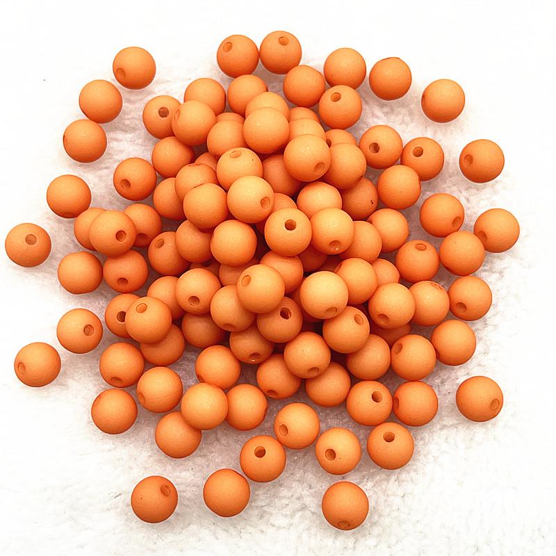 New 4mm/6mm/8mm Round Acrylic Matte Beads Loose Spacer Beads for Jewelry Making DIY Handmade Bracelets Accessory