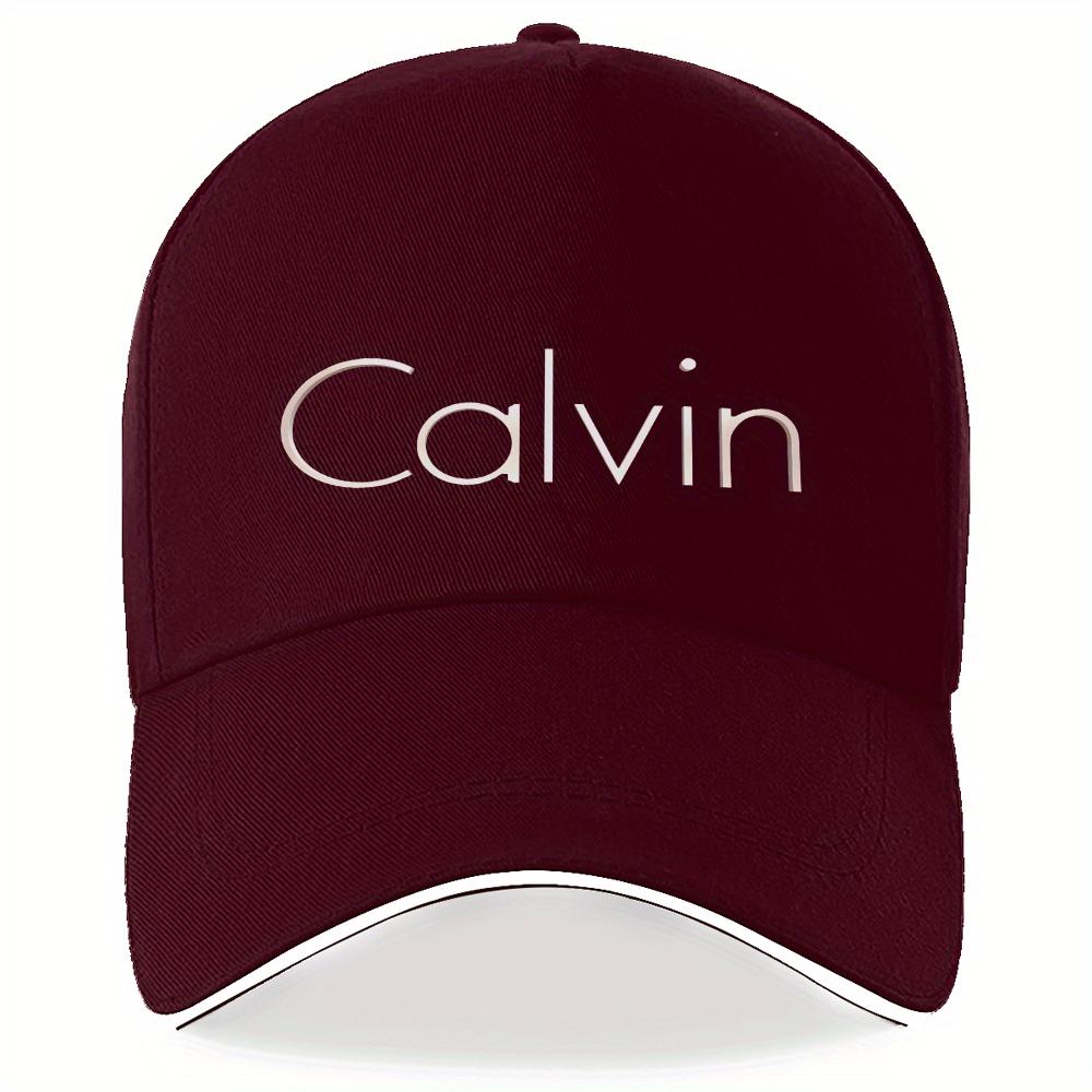 

1 Бейсболка Calvin с принтом Легкая 100% полиэстер Черная со светлым дизайном Дышащая и стирается в машине Идеальная Adjustable