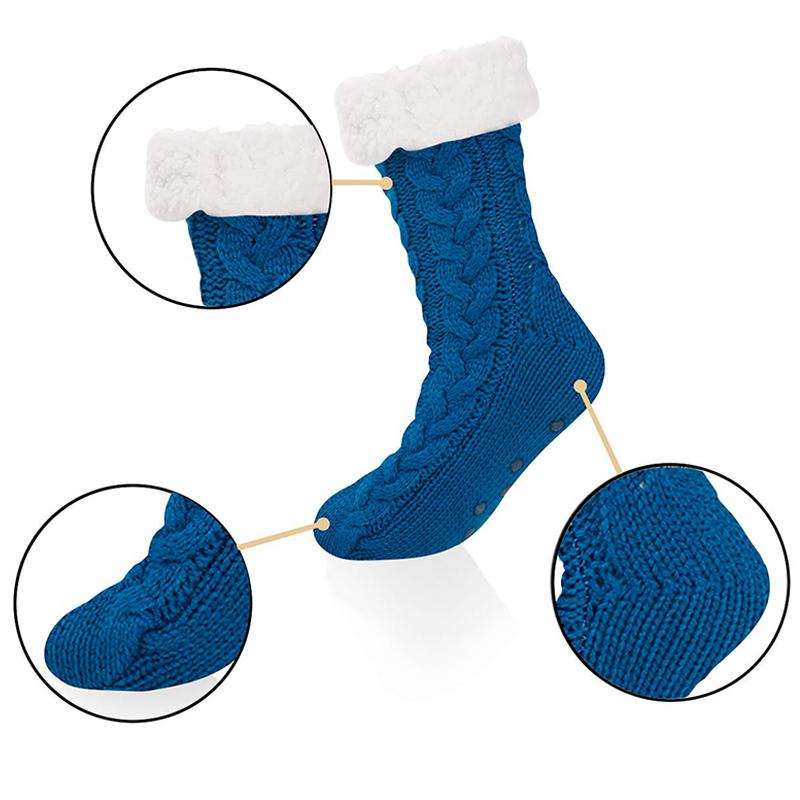 New Men Home Thermal Socks Winter Warm Short Cotton Thick Sleeping Soft Fluffy Slip Non Floor house fuzzy slipper Sock Male Grip