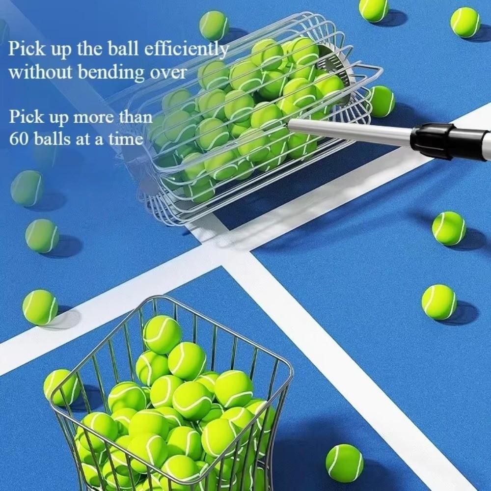 Efficient Tennis Ball Picker Telescopic Tennis Balls Collector  Professional Use