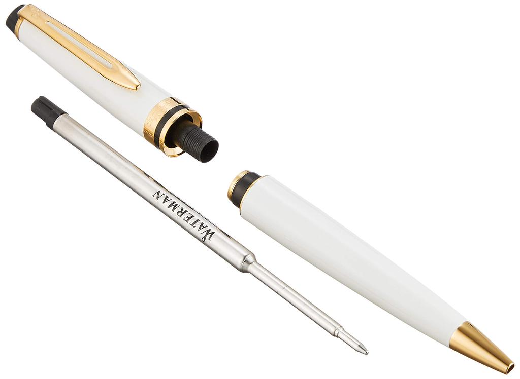 Waterman Expert Essential Ivory GT Ballpoint Fine Gift Officially Product Number 2093769 Pen, Nib, Oil-Based, Boxed, Imported,