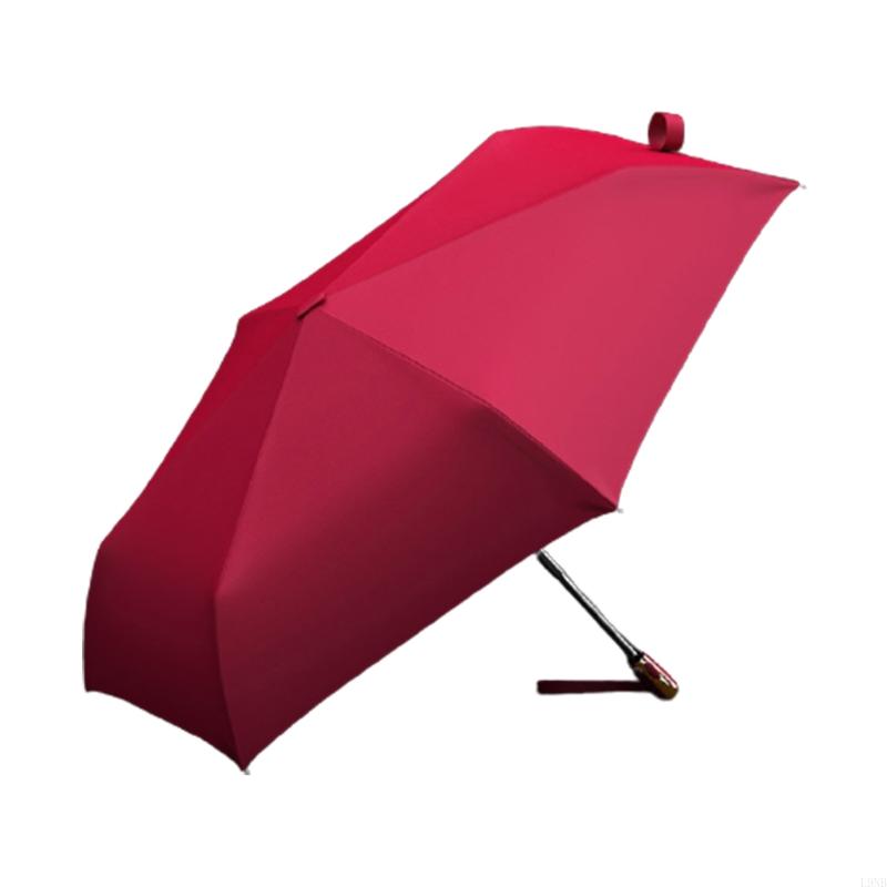  Automatic Folding Umbrella Flat Ultralight Travel for Sun Umbrella 6 Ribs Parasol for Adults Women Men Outdoor Portable