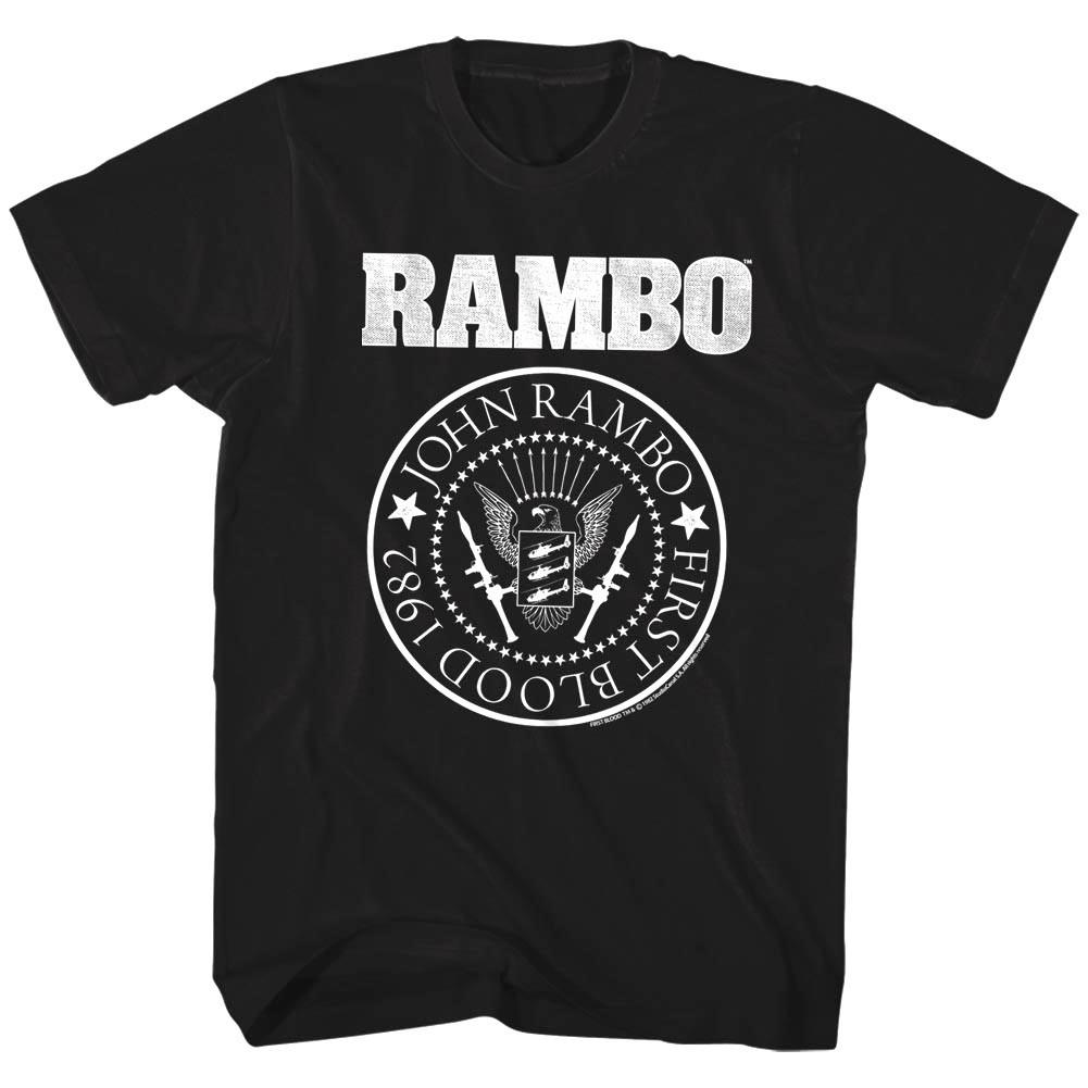 John Rambo First Blood 1982 Army Seal Men T Shirt Military Action Top XL