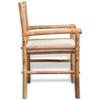 VidaXL 3-tlg. Bistro-Set mit Auflagen Bambus