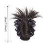 Polka Dot Messy Bun Head Wig Claw Clip False Hair Pieces Chicken Feather Ball Head  Women