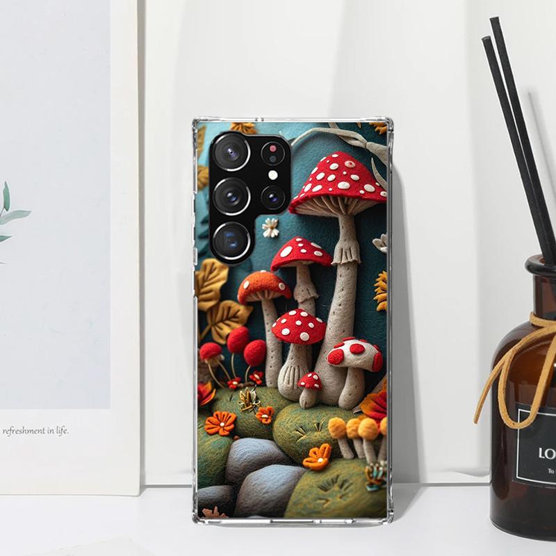 

Colorful Mushroom Phone Case For Samsung Galaxy S26 S25 Edge S24 FE S23 S22 Ultra S21 Plus S20 + Art Fundas Back Cover Galaxy S2 Samsung S23 FE
