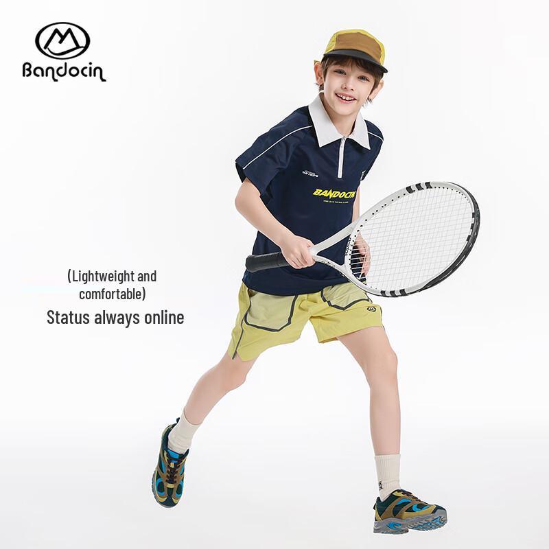Boys' Summer Quick-Dry Sports Polo T-Shirt