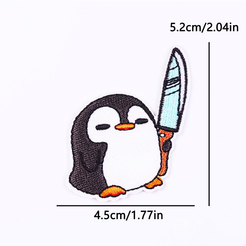 Cute Cat Duck Animal Cartoon Iron On Embroidery Patch for Kids Clothing Backpack Jacket School Bag Kawaii Design Decoration