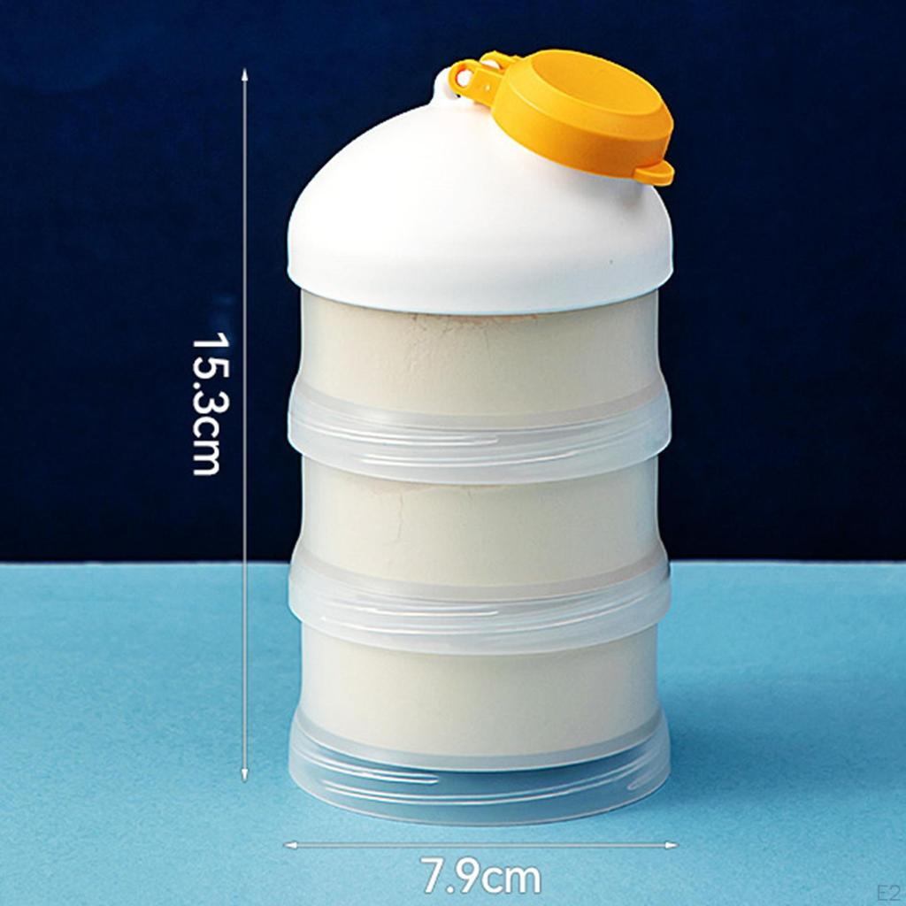 Protein Container Food Storage Clear Stackable Holder Dispenser for Pre Workout