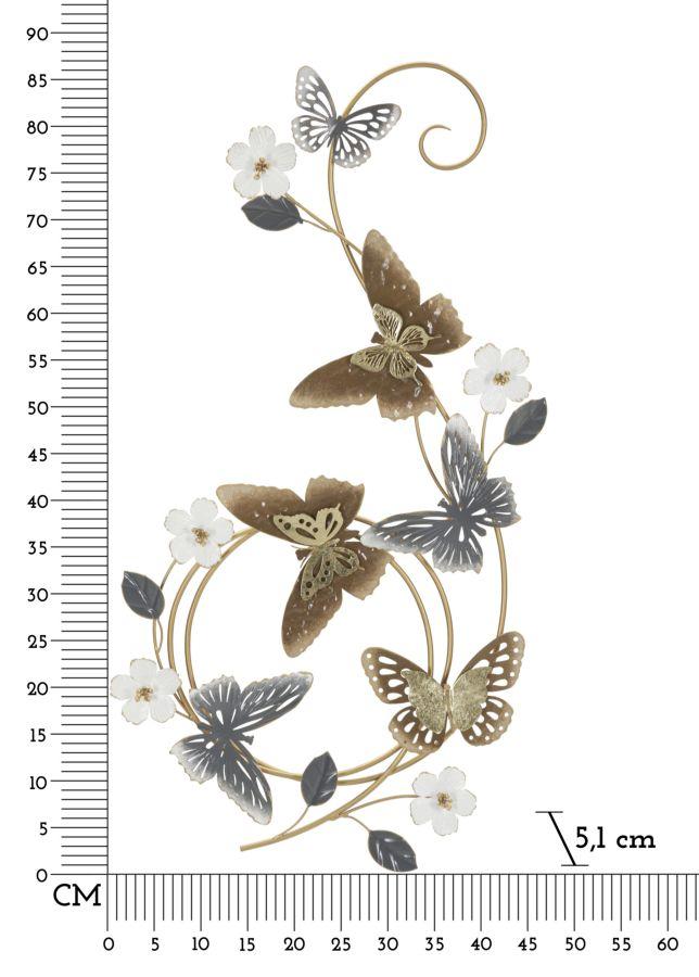 Wandpaneel aus Eisen Delis 45,1 x 5,1 x 87,6 cm