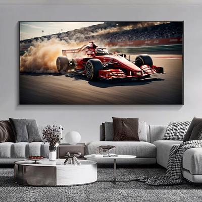 Cuadro de Arte de Pared de Coche de Carreras Vehículo Moderno Pintura en Lienzo Póster e Impresión para Sala de Estar Dormitorio Decoración del Hogar