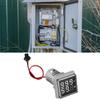 Dual Display Square Hour Meter Precision Timing LED High Brightness Counter Plastic for Power Communication & Machinery