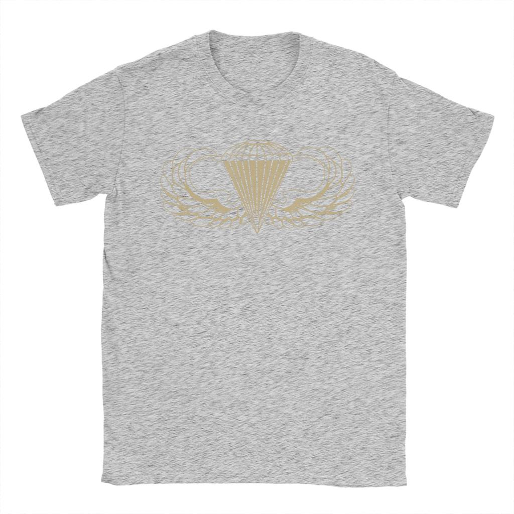 US Army Parachute Wings Badge Airborne TShirt Summer Cotton O Neck Plus Size Top Tees Short Sleeves Street Style Tshirt