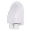 ABS Cable Junction Box Waterproof Solar Panel Double Wire Cable Entry Gland Box for External Power Wiring White