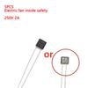 Innovative 5Pcs Thermal Fuse 2A135 Degrees Electric Fan Internal Safety Motor Temperature Safety Temperature Protector