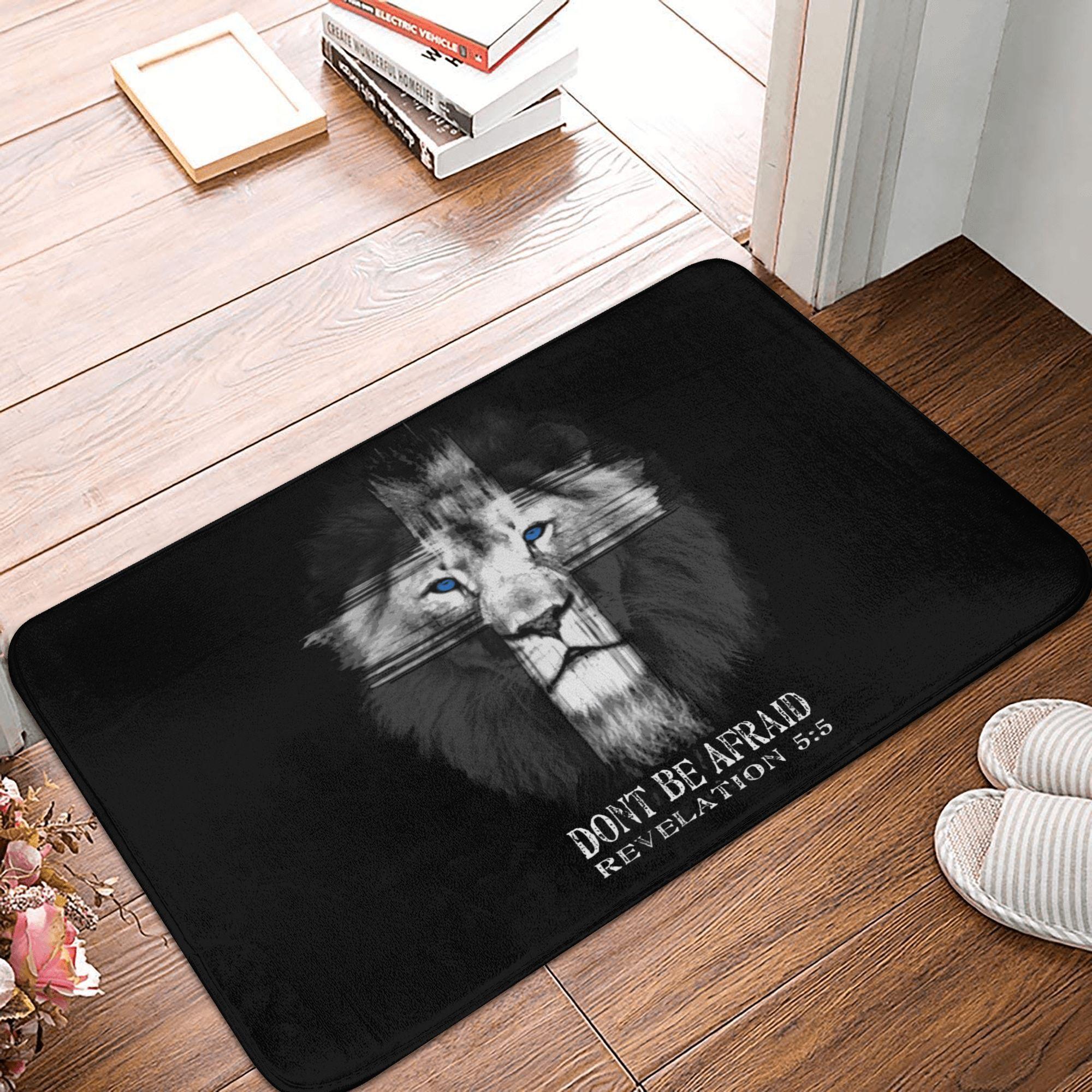 

Jesus Saved My Life Floor Door Bath Kitchen Mats Anti-Slip Outdoor Christian Faith Doormat Living Room Entrance Rug Carpet 40cmx60cm