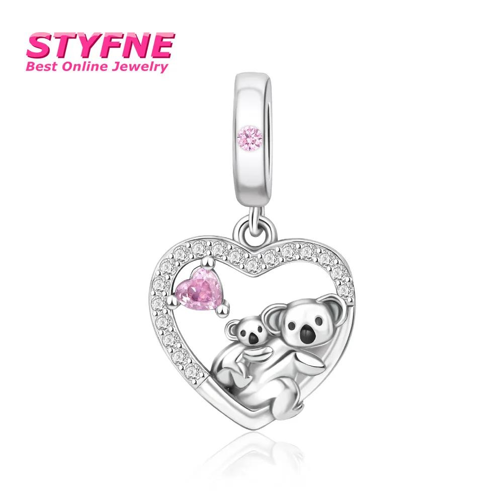 Lively Copper Black Dinosaur Yellow Fox Bead Charm Fit Bracelet Necklace Dangle Pendant Fine Jewelry For Women Girl