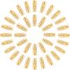 Column Brass Screw Clasps, Golden, 11~12x4mm, Hole: 1mm, 50sets/box