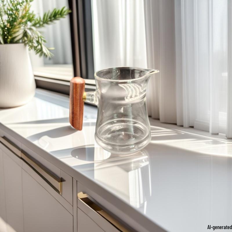 Heat-Resistant Glass Tea Cup with Filter and Built-in Separator 7 pieces