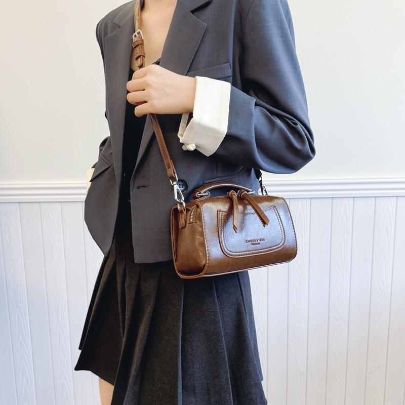 Premium Nischen-Kissenbeutel Damen neue Herbst- und Winter vielseitige Retro-Handtasche einzelne Schulter Umhängetasche