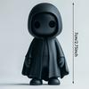 1Pc Cute Black Cloak Hooded Character Figurine 3D Printed Halloween Decorations For Indoor Outdoor Home Desk Yard Party Ornament