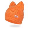 Y2K Crochet Hat for Women Winter Warm Beanie Cap Cute Cat Ear Hat for Teens Adult Cold Weather Windproof Hat Headdress