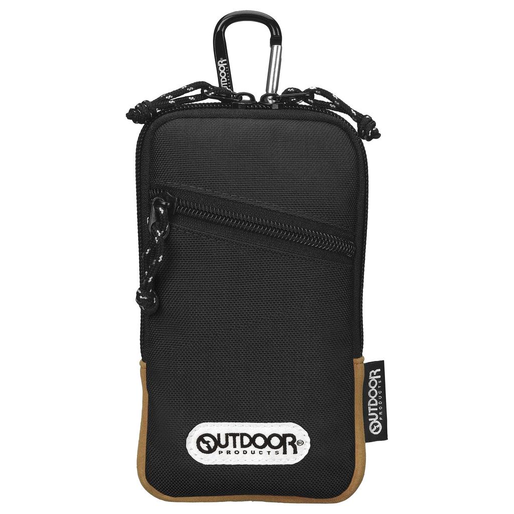 Hakuba OUTDOOR PRODUCTS Smartphone Pouch 04 Black with Carabiner and Belt Compatible with iPhone 12 PRO 8 Galaxy Galaxy Z Google Pixel Mi 11 Lite