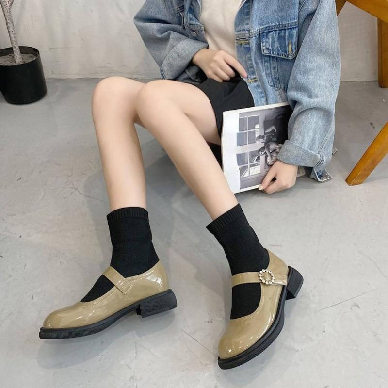 

Новая Мода Женские Короткие Сапоги Вязаные Сапоги-Носки с Прострочкой Толстый Каблук Повседневные Сапоги для Ходьбы 40 армия зеленый