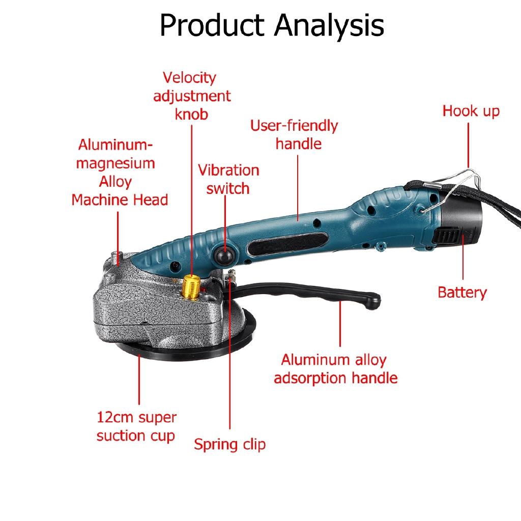 100x100cm Floor Plaster Machine Tile Laying with Automatic Floor Vibrator Leveling Tool For Tiles Portable Tile Vibrator