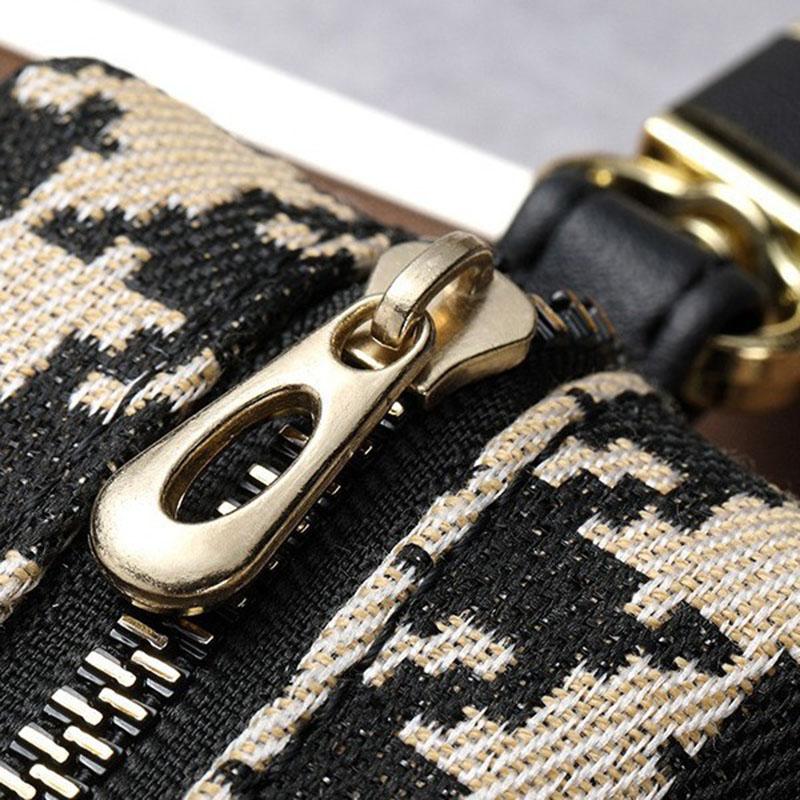 New Fashion Houndstooth Key Bag for Women Multifunctional Card Bag Coin Purse Lipstick Earphone Car Key Storage Bag Key Wallet