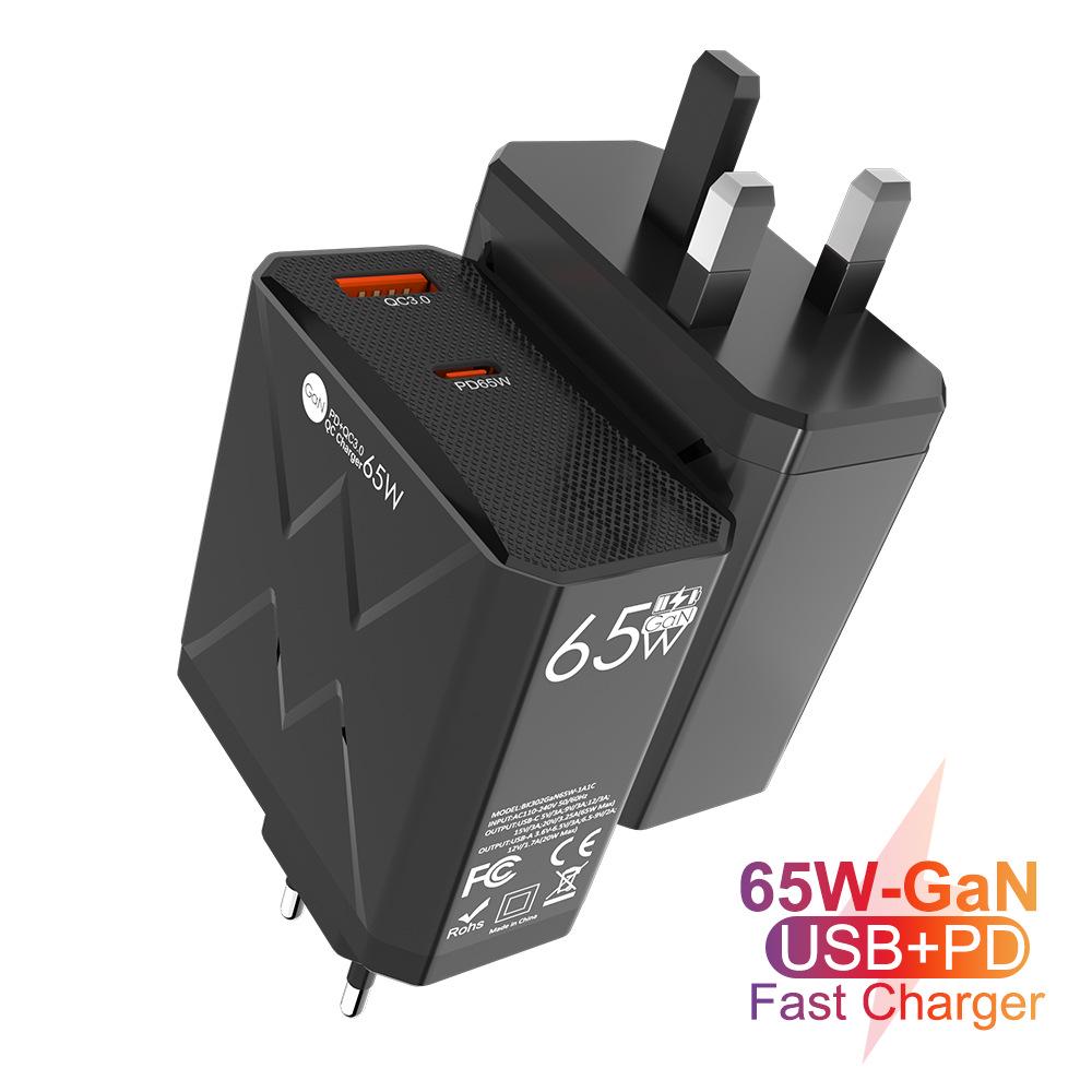 65W 6-Port QC3.0 USB Fast Charger for Mobile Phones (US/EU/UK Standards)