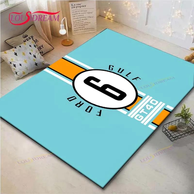 Alfombras de Moda Digitalmente Impresas G-Gulf Racing para Sala de Estar Alfombra de Área Antideslizante Alfombrillas para Habitación Infantil Esterilla de Yoga Alfombra Grande Decoración