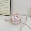 Cartoon Print Kids Mini Crossbody Bag With Bow Design Toddlers For