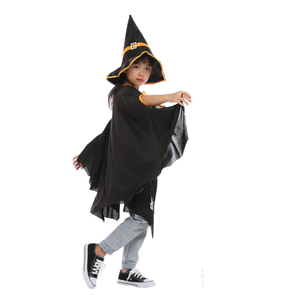 Cape Halloween Children's Costume Party Masquerade Cloth Witch Pumpkin Hat For Stage Performance