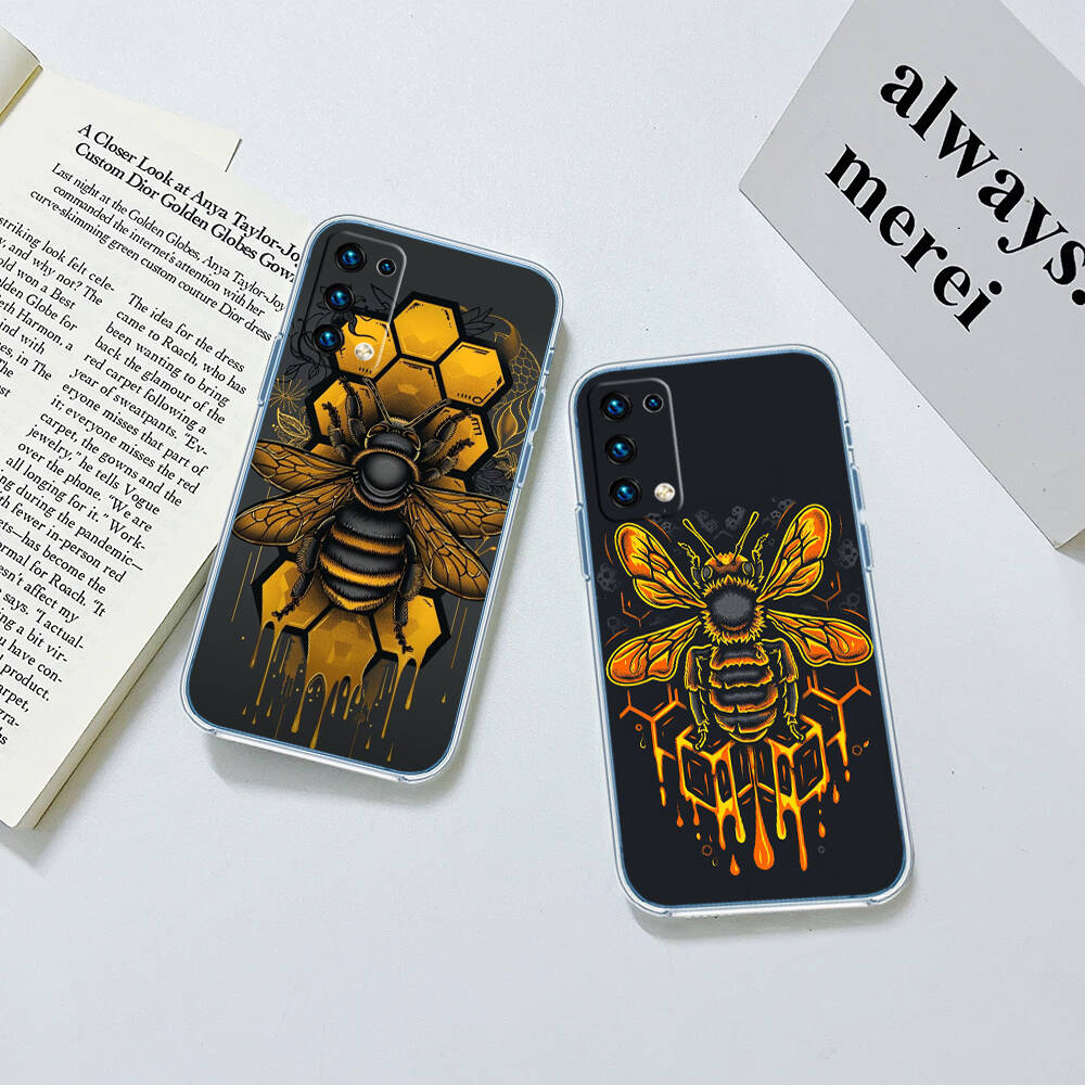 Art Bees Cartoon Phone Case for Motorola G14 G15 G24 G30 G31 G32 G34 G41 G42 G51 G52 G50 G60S G60 G62 G72 G71 G73 G84 G85 G200 E32