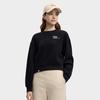 Fila Original Simple Personality Trendy Fashion Retro Sports Casual Short Round Neck Pullover Sweatshirt Women Sweatshirt Black F11W549203FBK