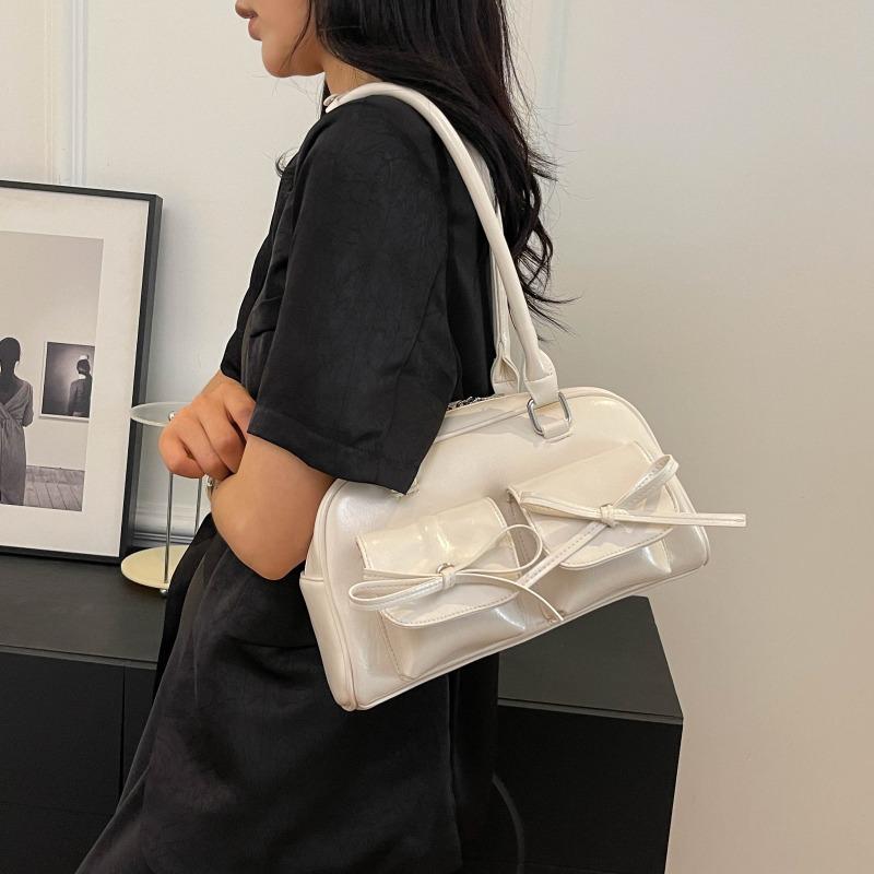 PU Reißverschluss Schultertaschen Basic Stil Vielseitig Neue Jugend 2026 Crossbody-Taschen für Damen Hohe Kapazität Nähgarn