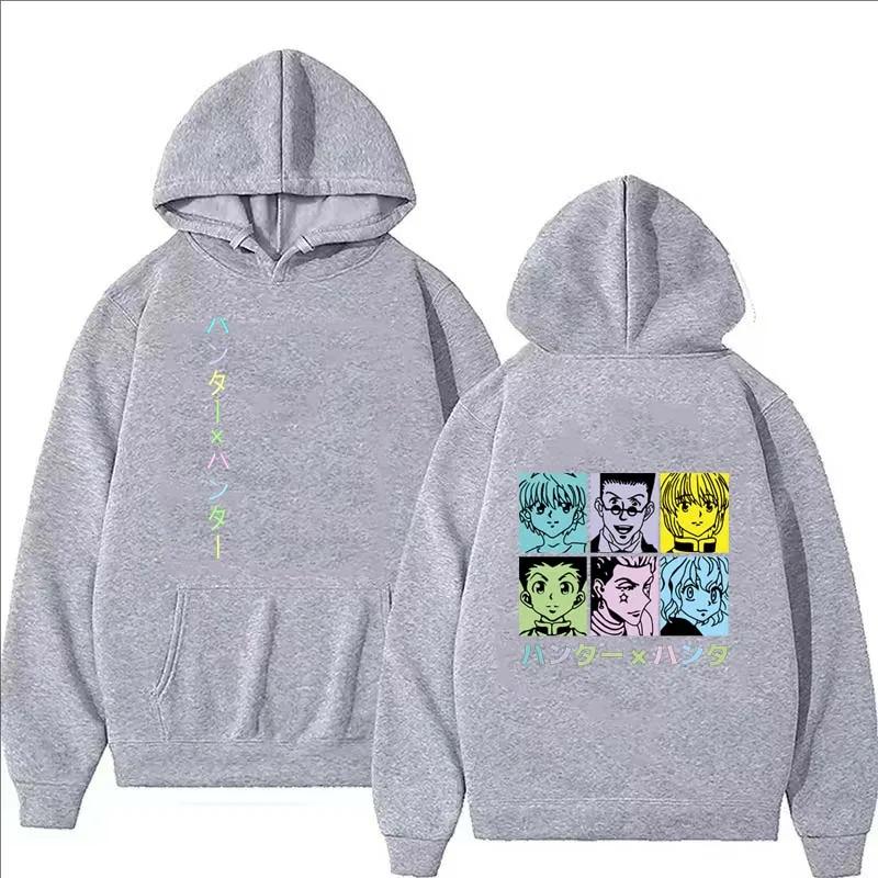 New Anime Hunter Hoodie Men Casual Harajuku High Street Long Sleeve Pullover Women Autumn Winter Fleece Fashion Sweatshirts