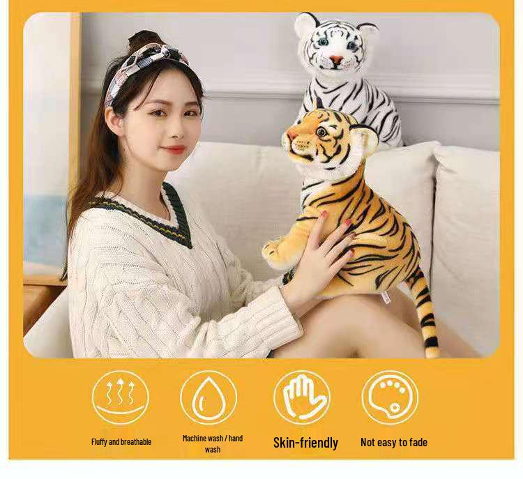 Year of the Tiger Plush Toy: Tiger Doll & Children's Pillow Gift