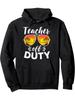 Teacher Off Duty Funny Fashion Glasses Print Hoodie Blend Pullover with Kangaroo Pocket Perfect for Spring Fall Casual WearLoose F