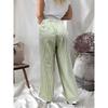 DAFIFY Women's Fashion Casual Stripe Print High Waist Trousers Pants & Capris